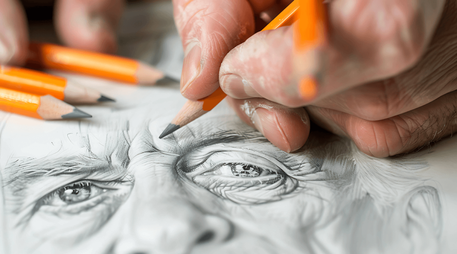 dessin réaliste, l'art du portrait vivant